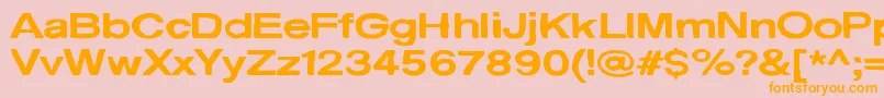 BehindTheSurprise Font – Orange Fonts on Pink Background
