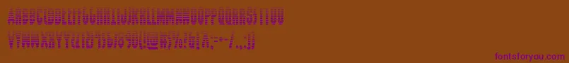 Шрифт Grendelsmothergrad – фиолетовые шрифты на коричневом фоне