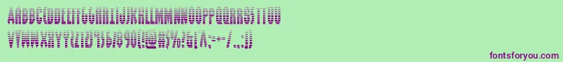 Grendelsmothergrad Font – Purple Fonts on Green Background