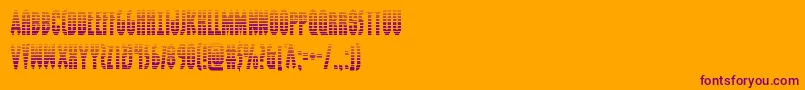 Grendelsmothergrad Font – Purple Fonts on Orange Background
