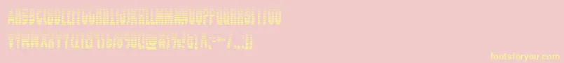 Grendelsmothergrad Font – Yellow Fonts on Pink Background