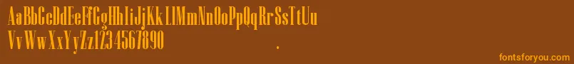 CzeskoD Font – Orange Fonts on Brown Background
