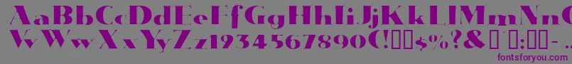 Janwoodssk Font – Purple Fonts on Gray Background