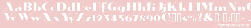 Janwoodssk Font – White Fonts on Pink Background