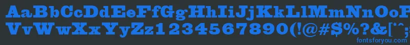 Eglentine Font – Blue Fonts on Black Background