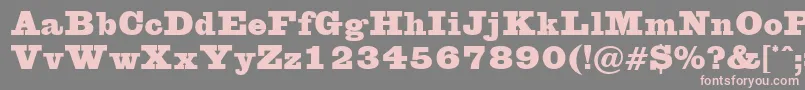 Eglentine-Schriftart – Rosa Schriften auf grauem Hintergrund