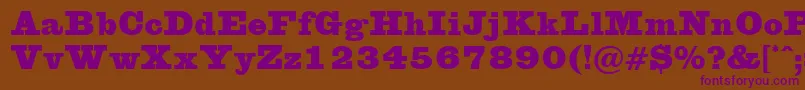 Eglentine Font – Purple Fonts on Brown Background