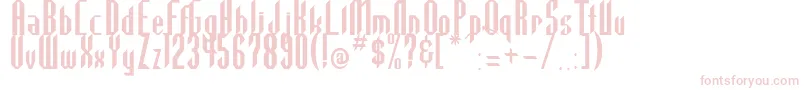 HighlanderRegular Font – Pink Fonts on White Background
