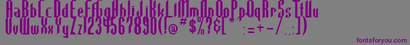 HighlanderRegular Font – Purple Fonts on Gray Background