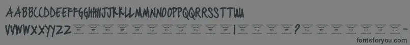 BlackjacketboysBold Font – Black Fonts on Gray Background