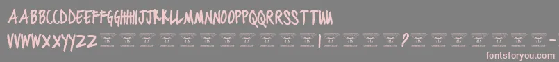 BlackjacketboysBold Font – Pink Fonts on Gray Background