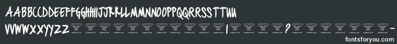 BlackjacketboysBold Font – White Fonts on Black Background