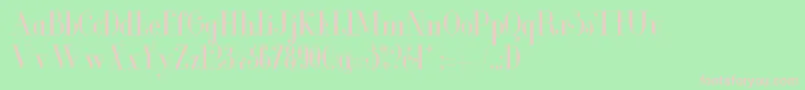 Шрифт GlamorCondensed – розовые шрифты на зелёном фоне