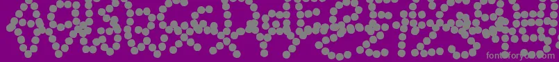 BeadNecklace Font – Gray Fonts on Purple Background