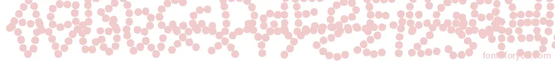 Czcionka BeadNecklace – różowe czcionki na białym tle