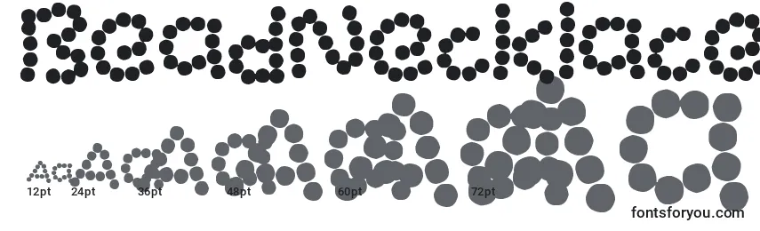 sizes of beadnecklace font, beadnecklace sizes