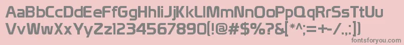 Шрифт Prototype – серые шрифты на розовом фоне