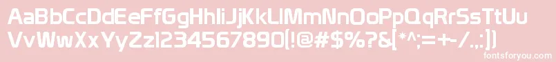 Prototype-fontti – valkoiset fontit vaaleanpunaisella taustalla