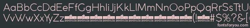 CocogothicLightTrial Font – Pink Fonts on Black Background