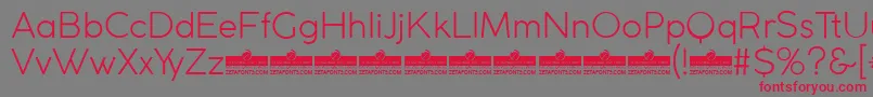 CocogothicLightTrial Font – Red Fonts on Gray Background