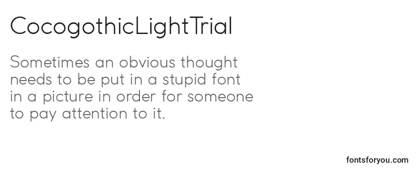 CocogothicLightTrial Font