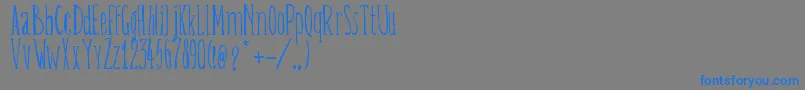 BelisaPlumilla Font – Blue Fonts on Gray Background
