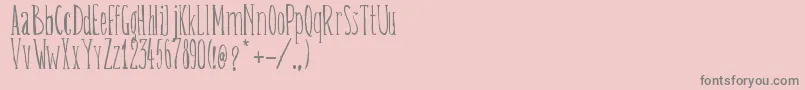 BelisaPlumilla Font – Gray Fonts on Pink Background