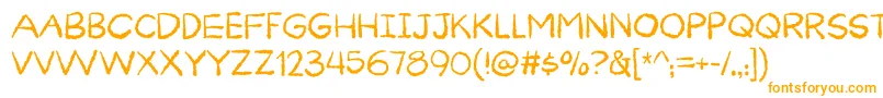 CuriousnessDemo Font – Orange Fonts on White Background