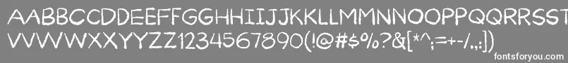 CuriousnessDemo Font – White Fonts on Gray Background