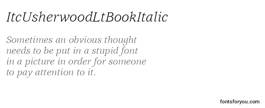 ItcUsherwoodLtBookItalic-fontti