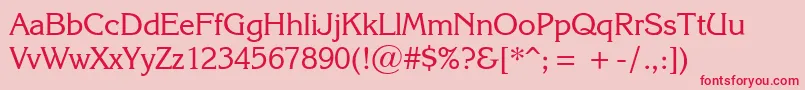 Karina Font – Red Fonts on Pink Background