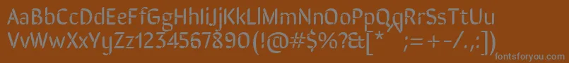 Шрифт SirinstencilRegular – серые шрифты на коричневом фоне