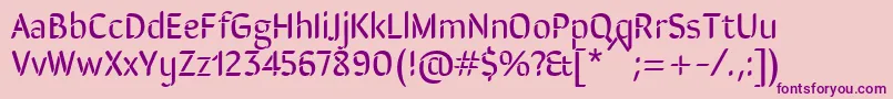 Шрифт SirinstencilRegular – фиолетовые шрифты на розовом фоне