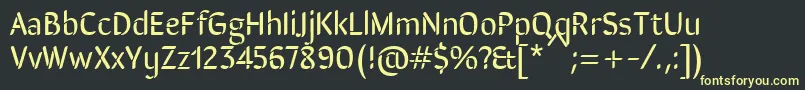 fuente SirinstencilRegular – Fuentes Amarillas Sobre Fondo Negro