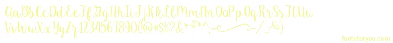 Więcej informacji o czcionce KeAloha Czcionka KeAloha – żółte czcionki