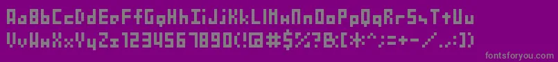 Shakagraphics04 Font – Gray Fonts on Purple Background