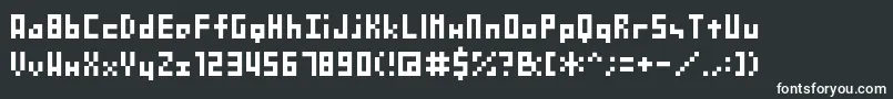 Shakagraphics04 Font – White Fonts on Black Background