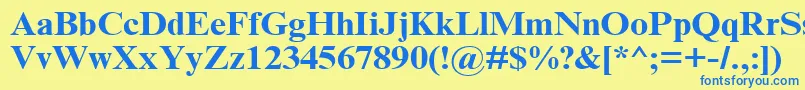 More about TimesNrCyrMt120b Font TimesNrCyrMt120b Font – Blue Fonts on Yellow Background
