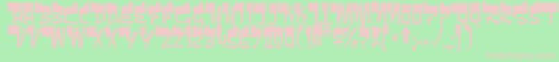 Bomr Font – Pink Fonts on Green Background