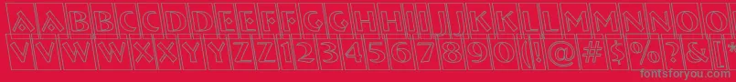 ABremencmotlrevobl Font – Gray Fonts on Red Background