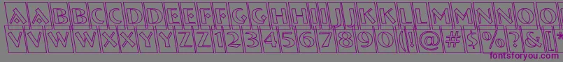 ABremencmotlrevobl Font – Purple Fonts on Gray Background