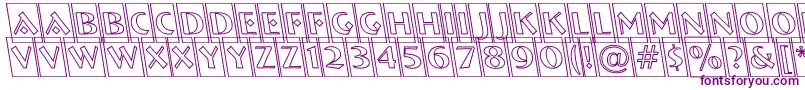 ABremencmotlrevobl Font – Purple Fonts on White Background