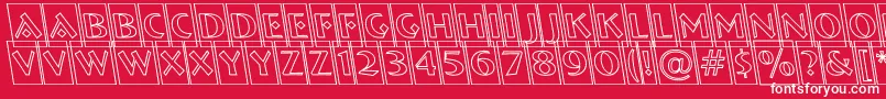 ABremencmotlrevobl Font – White Fonts on Red Background