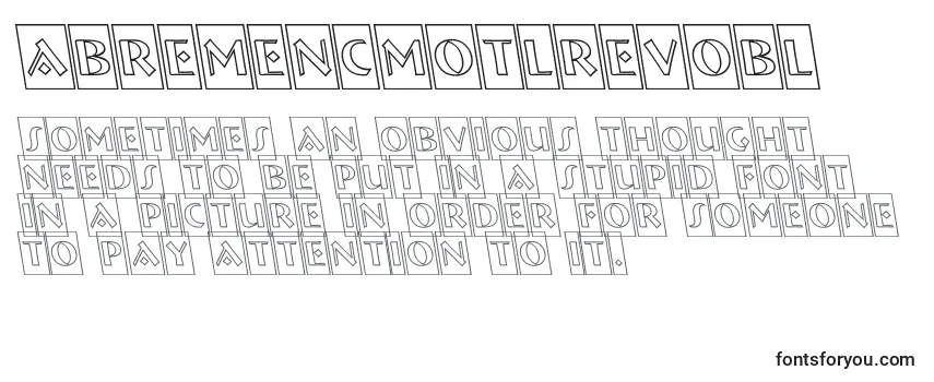 Review of the ABremencmotlrevobl Font