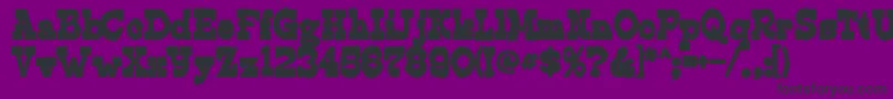 Шрифт Edmundsink – чёрные шрифты на фиолетовом фоне