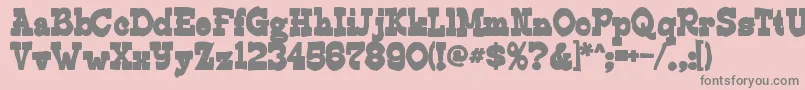 Edmundsink Font – Gray Fonts on Pink Background