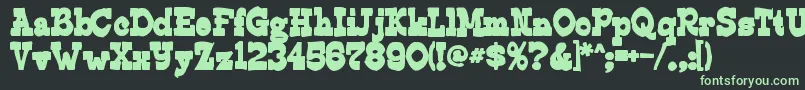 Edmundsink Font – Green Fonts on Black Background