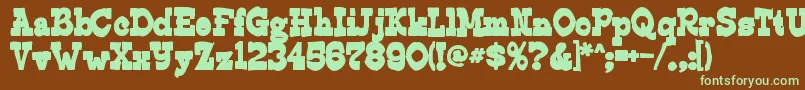 Edmundsink Font – Green Fonts on Brown Background