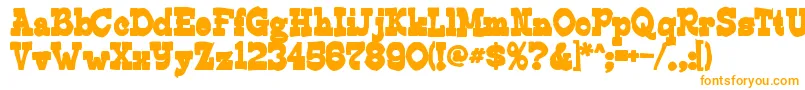 Edmundsink Font – Orange Fonts on White Background