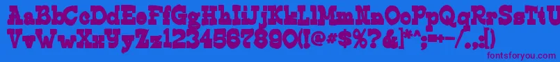 Edmundsink Font – Purple Fonts on Blue Background